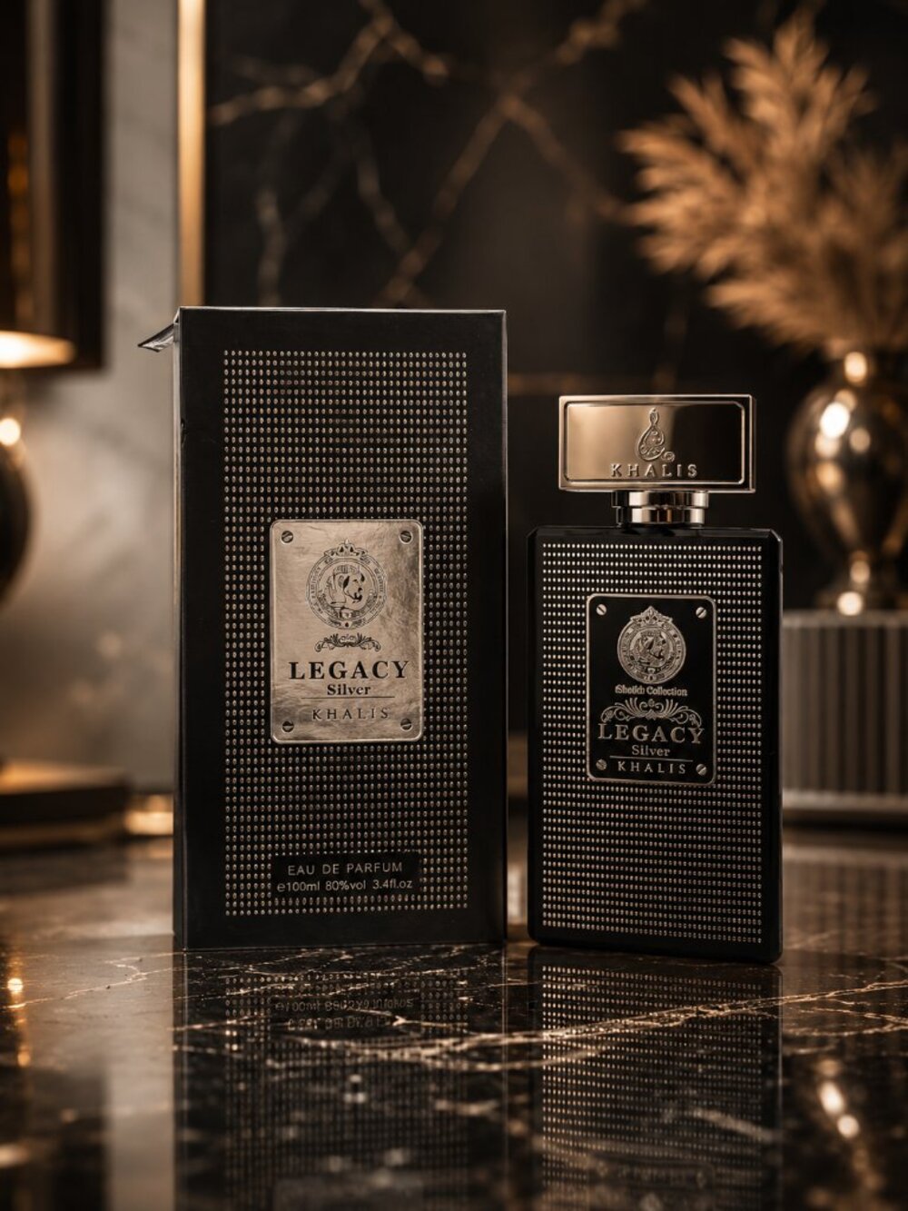 Legacy Silver By Khalis Eau de parfum Unisex 100ML 3.4 Oz